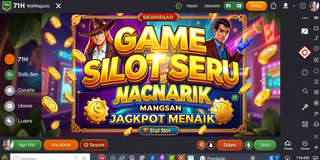 Screenshot gameplay Slot yang menampilkan fitur menarik 71H.