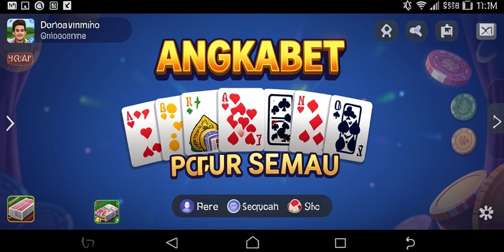 Gameplay seru Domino di ANGKABET dengan teman-teman.