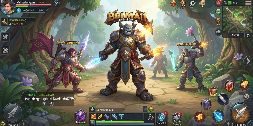 Tampilan gameplay BIMA11 yang menakjubkan dan penuh aksi.