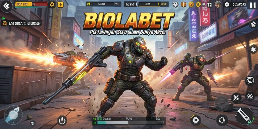 Tampak menegangkan, aksi karakter di BIOLABET saat bertarung.