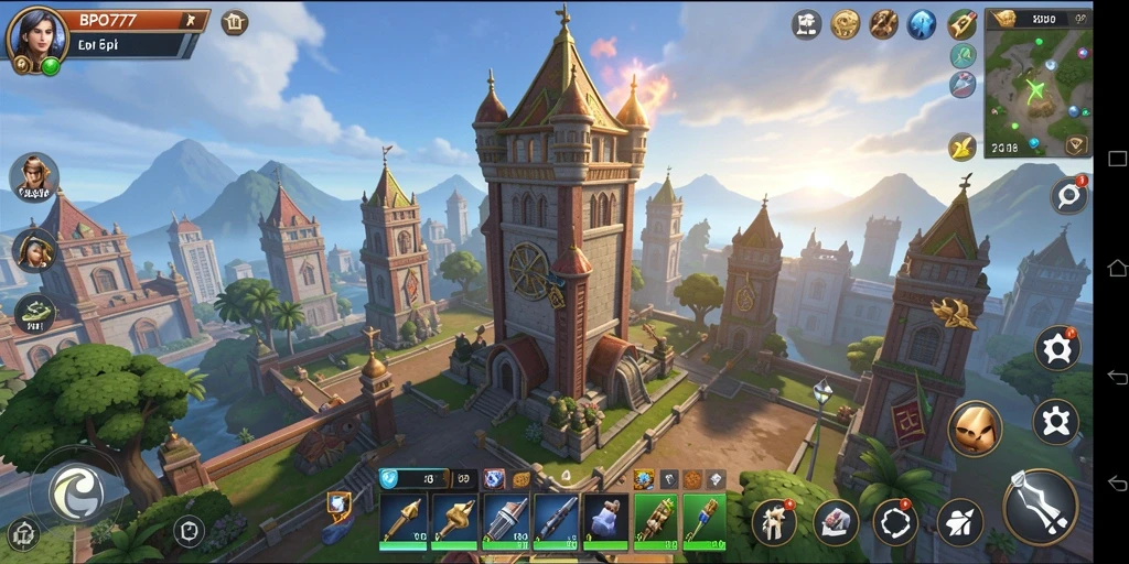 Gameplay menara pertahanan seru dan strategis di BPO777.