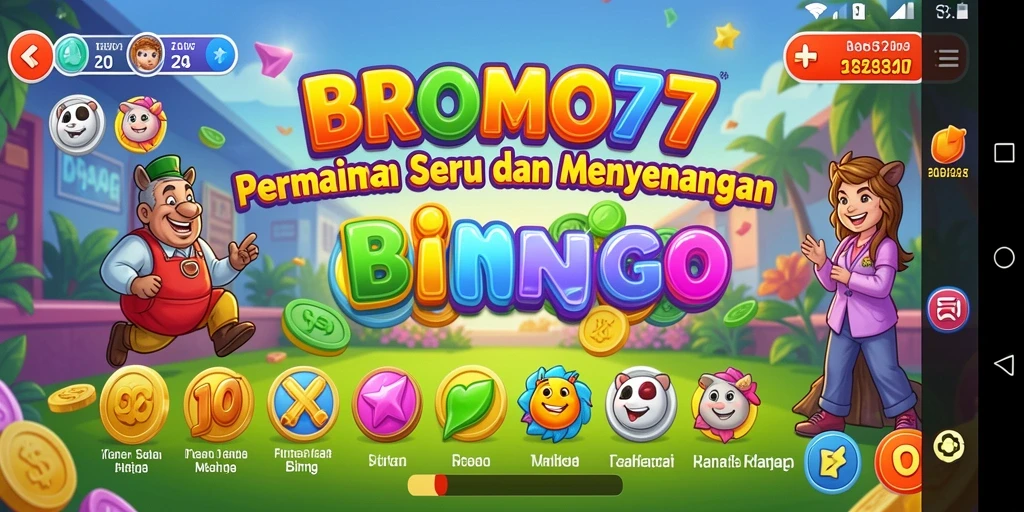 Gameplay seru BROMO77 dengan suasana Bingo yang mengasyikkan.
