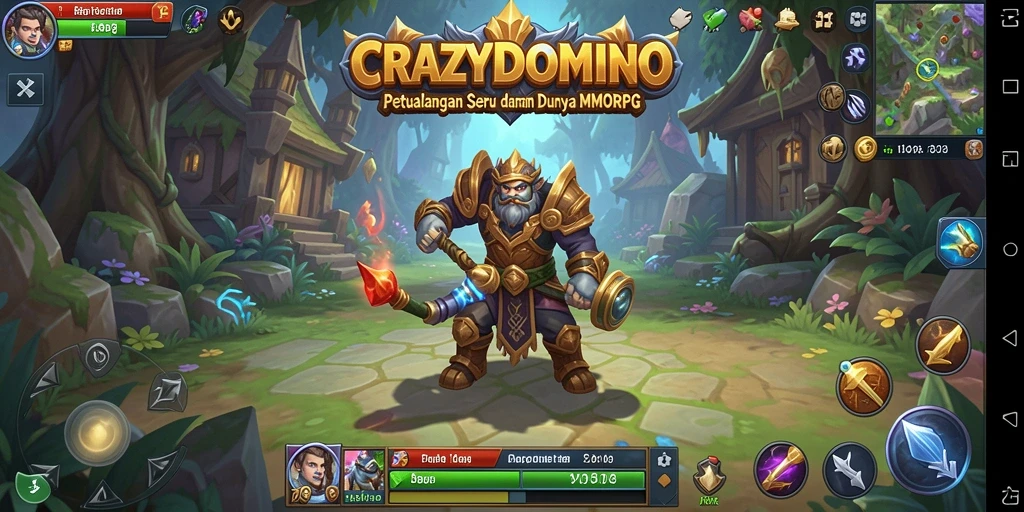 Tangkapan layar gameplay mendebarkan di dunia <strong>CRAZYDOMINO</strong> yang menawan.