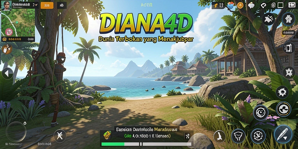 Gameplay menakjubkan dalam dunia terbuka DIANA4D.
