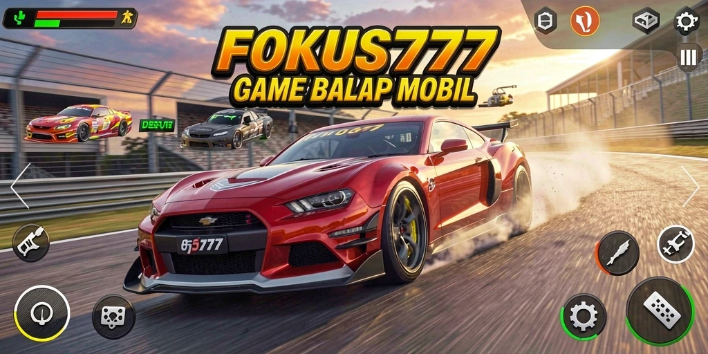 Gameplay balap mobil yang mendebarkan dan menantang.