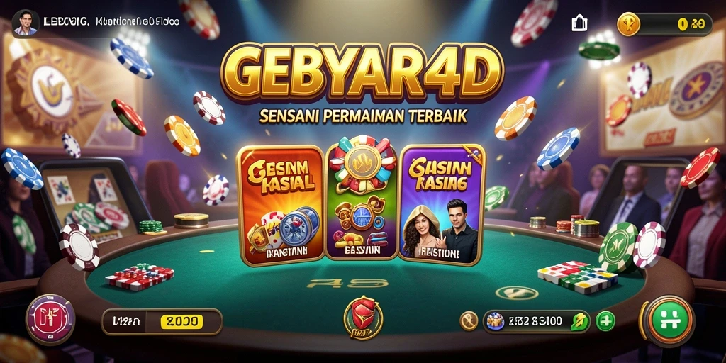 Tampilan menarik dari gameplay Kasino GEBYAR4D yang mendebarkan.