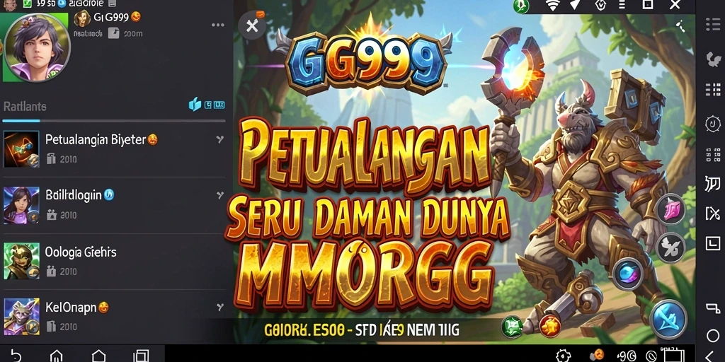 Tangkapan layar <strong>GG999</strong> menunjukkan aksi seru dalam pertempuran MMORPG.