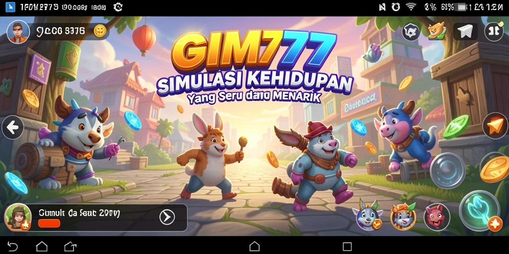 Tampilan gameplay GIM777 menampilkan interaksi karakter yang menarik.