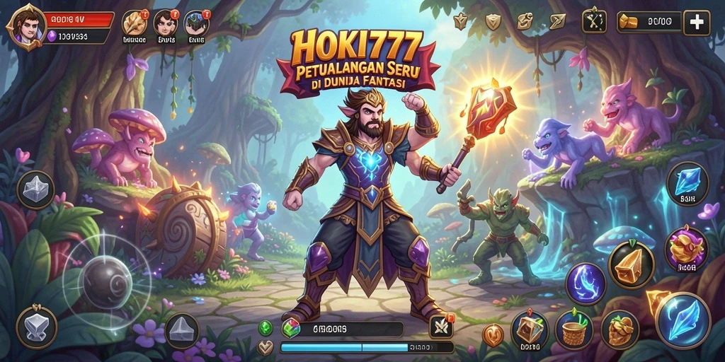 Tampilan gameplay HOKI777 yang menarik di dunia petualangan.