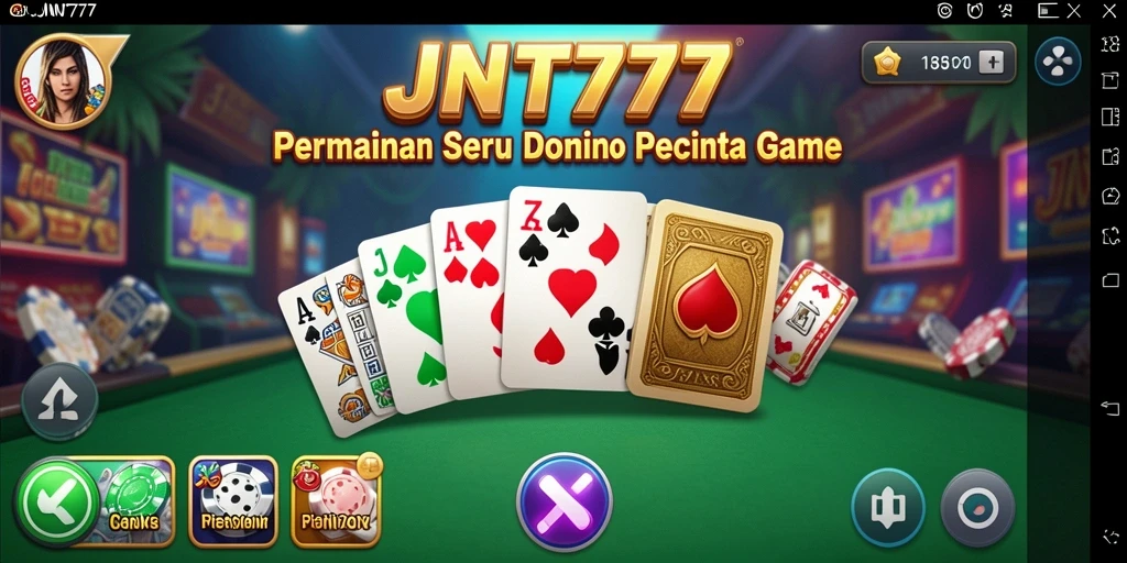 Tangkapan layar dari gameplay seru Domino JNT777.
