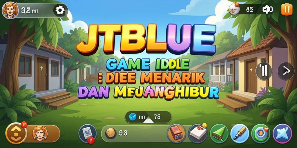 Tangkapan layar gameplay JTBLUE yang menunjukkan momen seru.