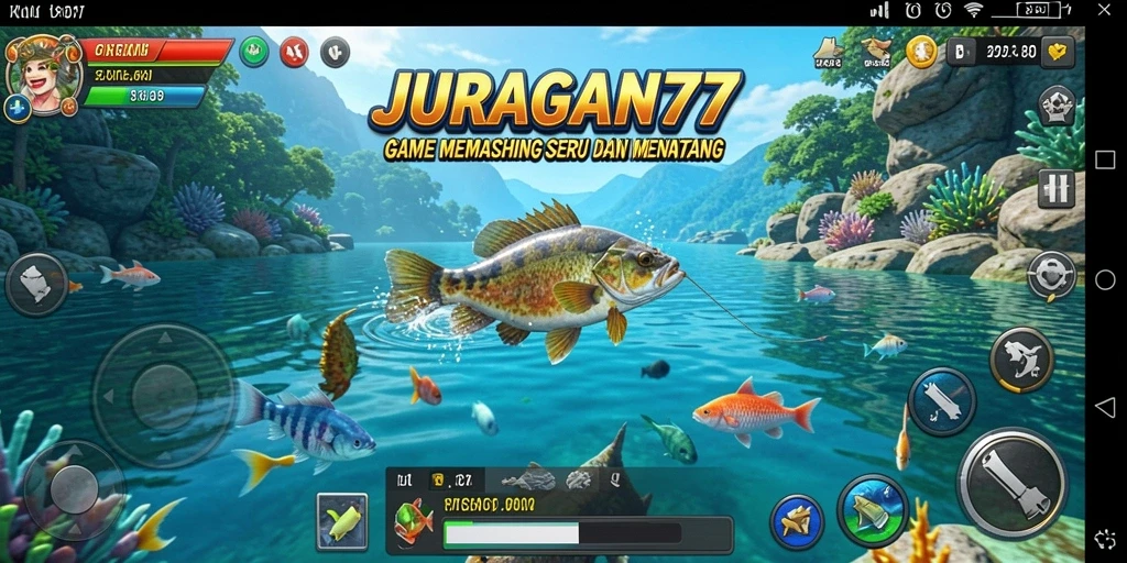 Screenshot JURAGAN77 menampilkan aksi memancing yang seru dan menarik.
