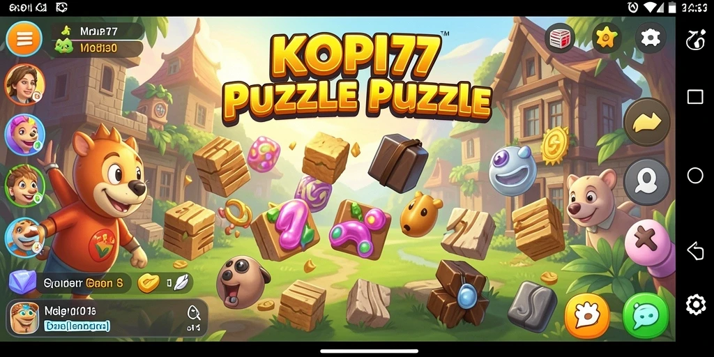 Tampilan gameplay KOPI77 yang menantang dan seru.