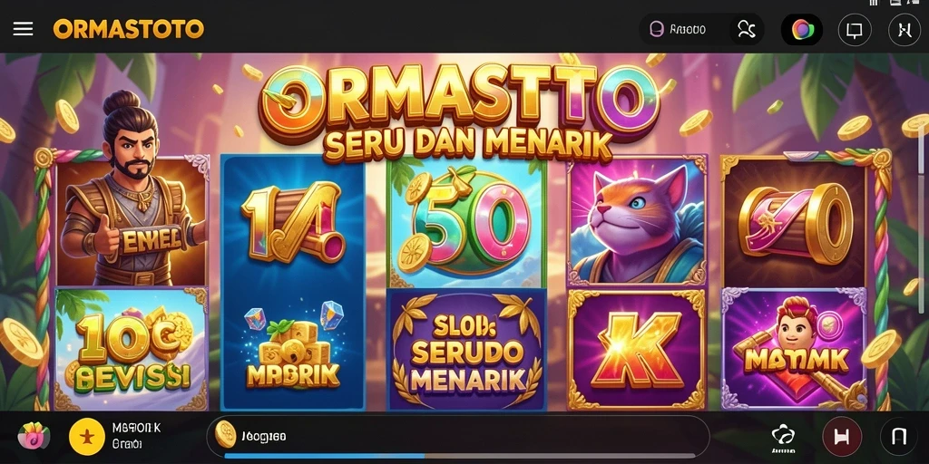 Tampilan gameplay menarik dari ORMASTOTO dengan fitur slot yang seru.
