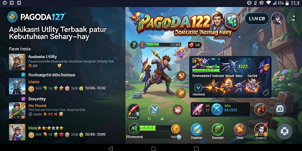 Tampilan screenshot dari aplikasi PAGODA127 dengan fitur manajemen tugas yang intuitif.