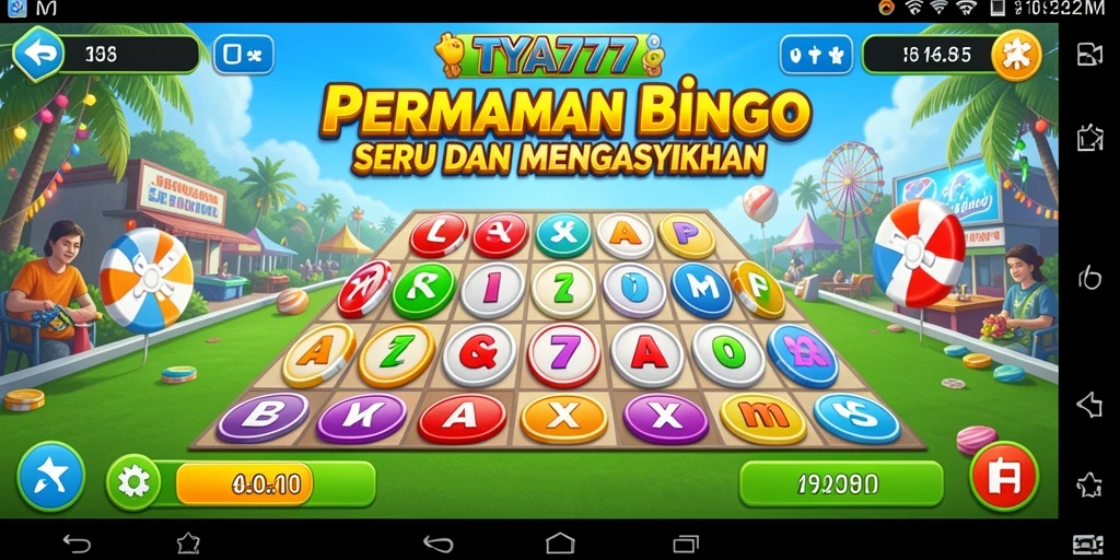 Tampilan gameplay Bingo yang seru dan mengasyikkan di TYA777.